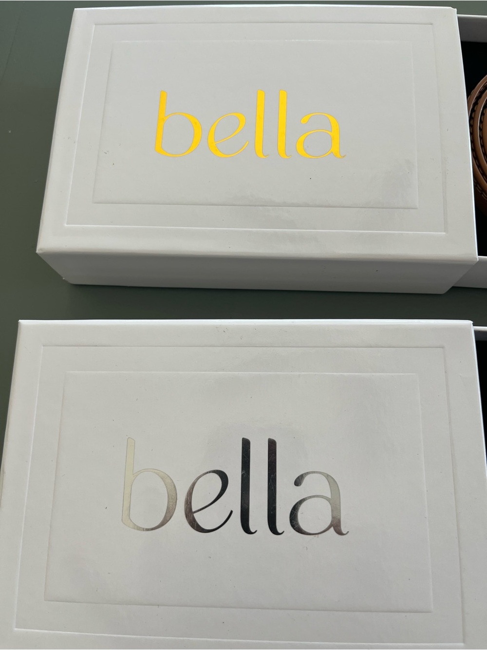 Bella Women's Belt Set - Brown and Black with Gold & Silver Buckles - Picture 3 of 3